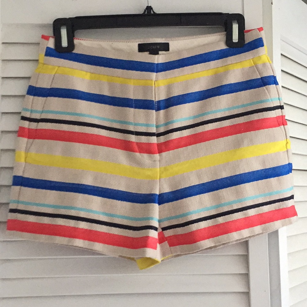 J Crew striped shorts.   Size 0